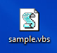 VBScript file